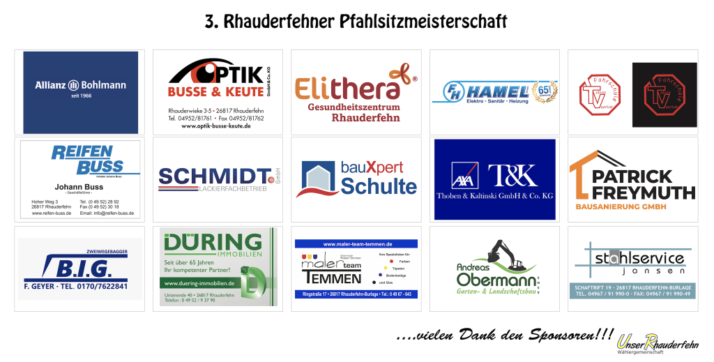 Sponsoren Pfahlsitzen