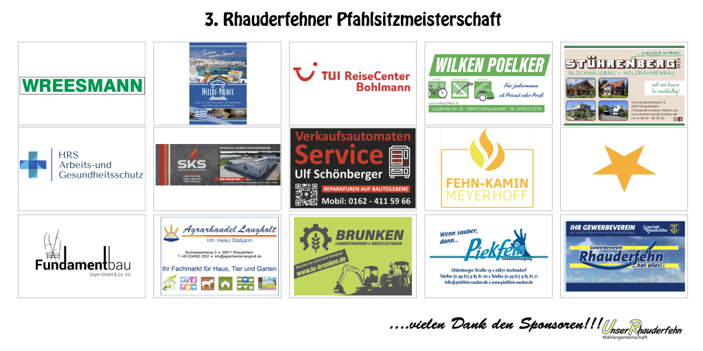 Sponsoren Pfahlsitzen
